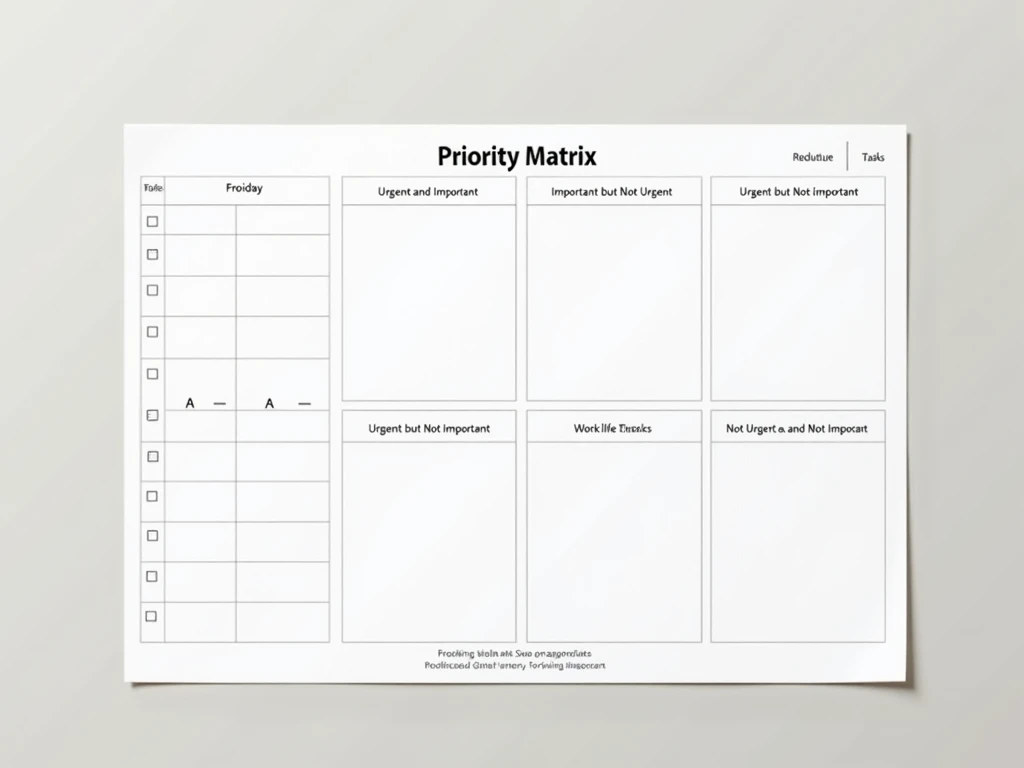 Priority matrix framework